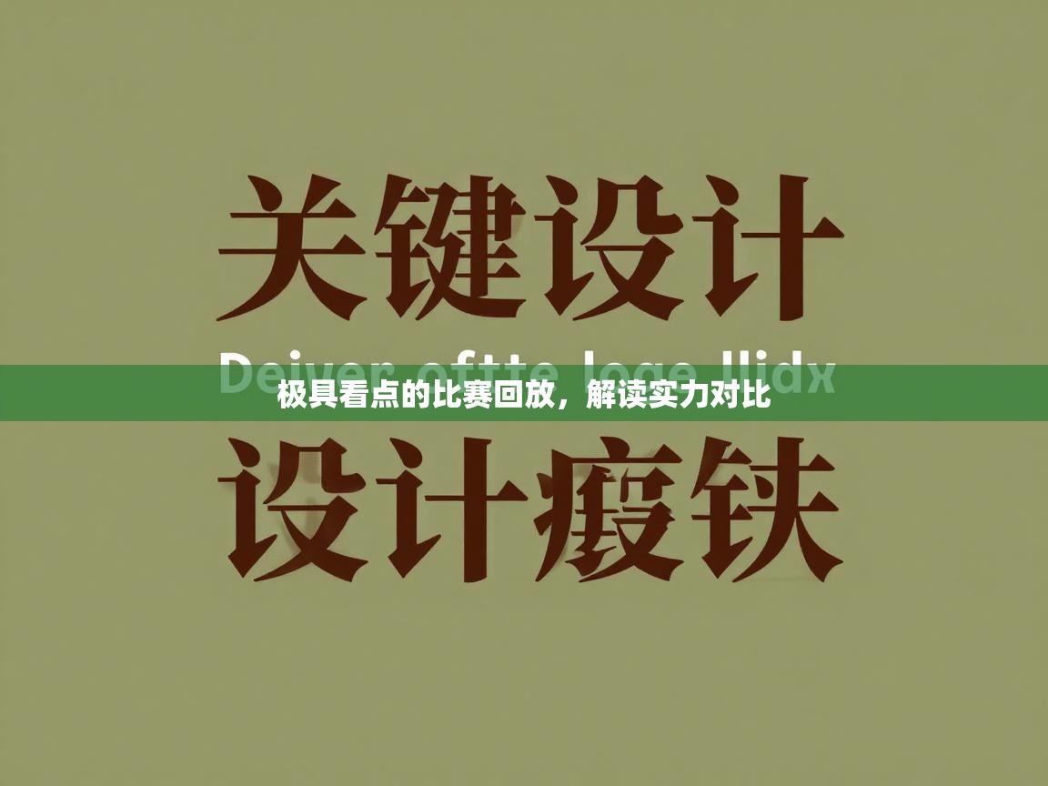 极具看点的比赛回放,解读实力对比